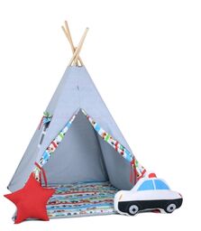 Namiot tipi dla dzieci, bawełna, okienko, radiowóz, autkowy