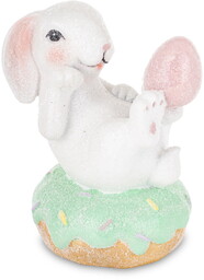 Figurka dekoracyjna wielkanocna królik króliczek 13,5x9x9cm 176428