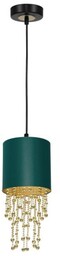 Almeria D15 lampa wisząca 1-punktowa zielona/złota MLP6449