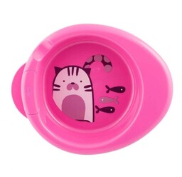 Chicco Talerz Podgrzewany 2W1 Różowy 6M+