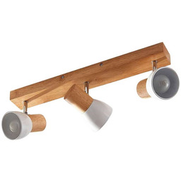 Lindby - Thorin 3 Lampa Sufitowa Wood/White