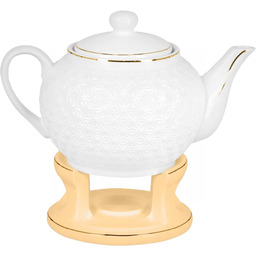 Porcelanowy dzbanek 1L Oro Bianco – stylowy imbryk