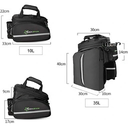 Torba rowerowa Rockbros A6-03BK na bagażnik 35 l