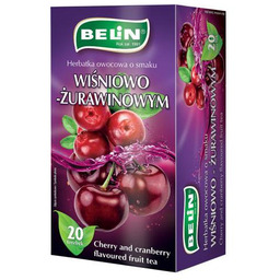 BELIN Herbatka owocowa Wiśnia z żurawiną, 20 x