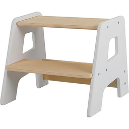 Relaxdays stołek dziecięcy, 2-stopniowy, nośność 50 kg, kształt