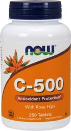 Now Foods C-500, witamina C + dzika róża,