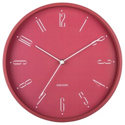 Zegar ścienny Karlsson 5988RD ciemnoróżowy,średnica 30 cm