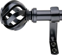 Decopolitan Karnisz, czarny, 45 do 91 cm