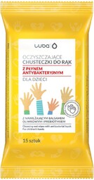 LUBA_Chusteczki oczyszczające do rąk z płynem antybakteryjnym
