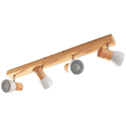 Lindby - Thorin 4 Lampa Sufitowa Wood/White