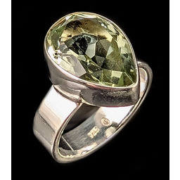 Pakamera Pierścionek zielony ametyst