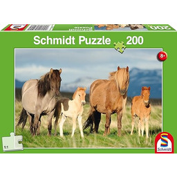 Schmidt Spiele 56199 Horse family, 200 pieces children''s