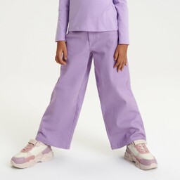 Sinsay - Jeansy wide leg - Fioletowy