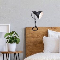 Briloner Lampka z klipsem Fix, czarny, salon /