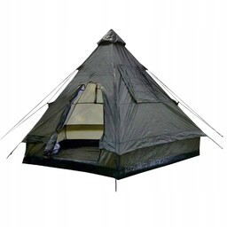 Namiot turystyczny 4-osobowy rodzinny wodoodporny Mil-Tec Tipi olive