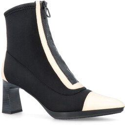 Hiszpańskie botki na obcasie - HISPANITAS CHI243714 CZARNO-BEŻOWE