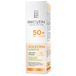 Iwostin Solecrin Purritin SPF50+ Lekki fluid matujący, 40ml