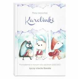 Planner kalendarz książkowy z nadrukiem dla nauczycielki uczennicy