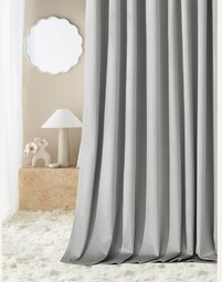 ZASŁONA WELUROWA BIANCA - SZARA JASNA 140x270 TAŚMA