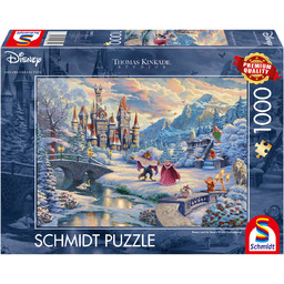 Schmidt, puzzle, Thomas Kinkade, Piękna i Bestia -