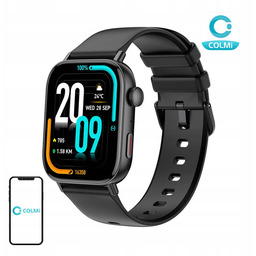 Smartwatch Kolekcja Colmi C8 Max Czarny, Bluetooth, Monitoring