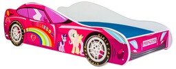 Łóżko dziecięce auto Pink Car 140x70 cm