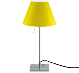 Luceplan Lampa stołowa Costanzina, żółty / pomarańczowy, salon
