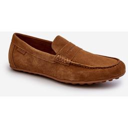 Zamszowe Mokasyny Męskie Big Star NN174226 Camel-41