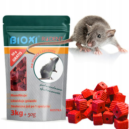 3kg Trutka Myszy Szczury Gryzonie Kostka Mocna Wabik