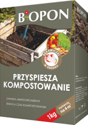 Środek do kompostowania Biopon 1kg. Preparat przyspieszający kompostowanie.