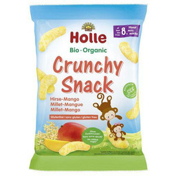 HOLLE Bio Organic Chrupki jaglane o smaku mango,
