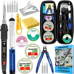 Lutownica Precyzyjna 80W Zestaw W Etui Poradnik Akcesoria