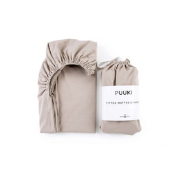 Puuki Prześcieradło do łóżeczka organic 60x120 Nugat