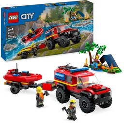 Lego 60412 Terenowy wóz strażacki z łodzią ratunkową