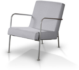 Pokrowiec na fotel Ikea PS, szary melanż, fotel