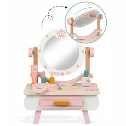 Drewniana Toaletka Dla Dziewczynki Dzieci akcesoriami