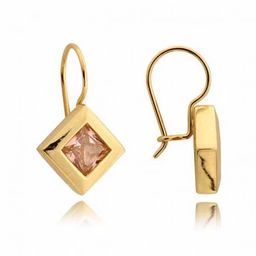 Kolczyki złote z cyrkoniami N61K