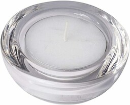 Spaas 6 x 6 Maxi Tealight Holders, Transparent