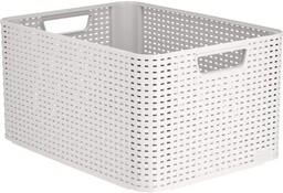 Pojemnik do przechowywania 30L Curver Style, szary jasny