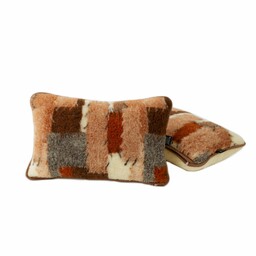 Kampol Poduszka merynos 70x80 Seren beżowe brązowe wzory