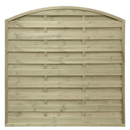 Płot szczelny łuk gładki 180 x 180 cm