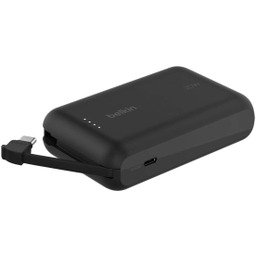 Belkin BPB021HQBK 10000mAh, 20W, Wbudowany kabel USB-C, Czarny