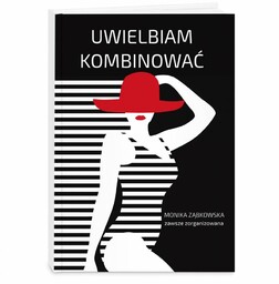 Planner kalendarz książkowy z nadrukiem dla singielki modelki
