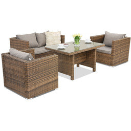 Meble ogrodowe z technorattanu Roma Apetito 4 Garden