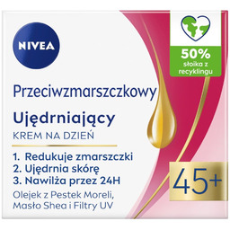 Przeciwzmarszczkowy + Ujędrniający krem na dzień 45+ 50ml