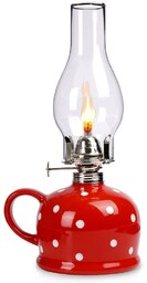Lampa naftowa ceramiczna TECKA 530 ml, 28,5 cm