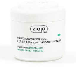 ZIAJA PRO Oczyszczająca maska z glinką zieloną +