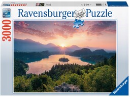 Puzzle Ravensburger Příroda 3000 elementów Jezioro Bled, Słowenia