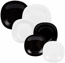 Luminarc Komplet obiadowy Carine Neo Black & White