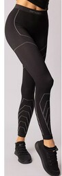 Termoaktywne legginsy damskie czarno-szare Rapid, Kolor czarno-szary, Rozmiar
